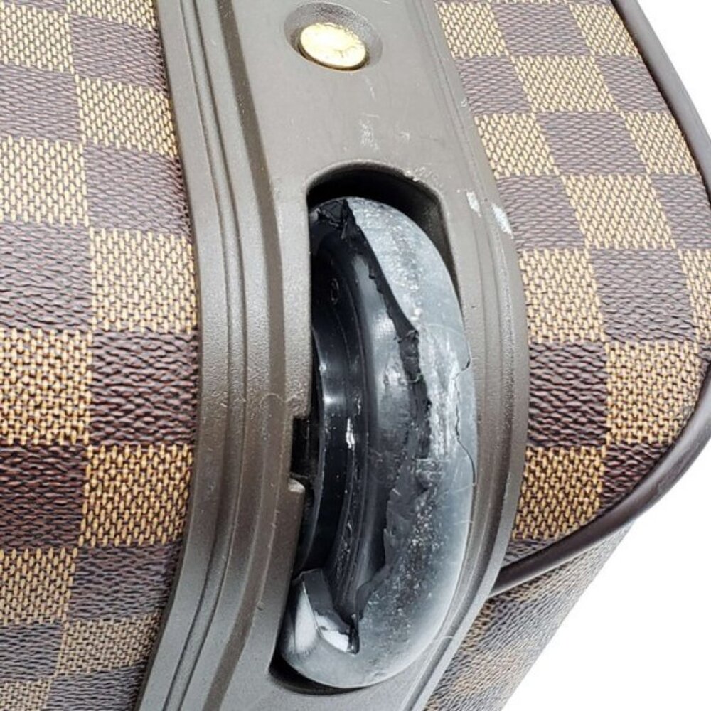Authentic Louis Vuitton Pegase 45 Damier Ebene Rolling Suitcase Carry On - Picture 5 of 15